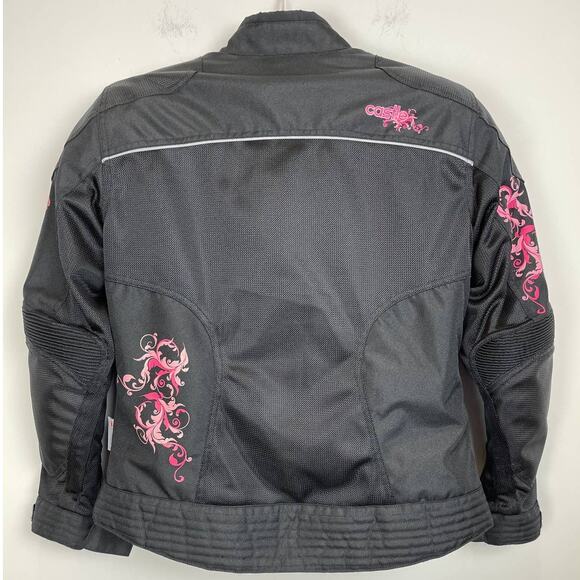 Castle Snowmobile Jacket Black Pink accents Womens Medium - Picture 2 of 11